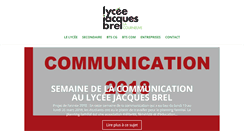 Desktop Screenshot of jacquesbrel-lacourneuve.fr